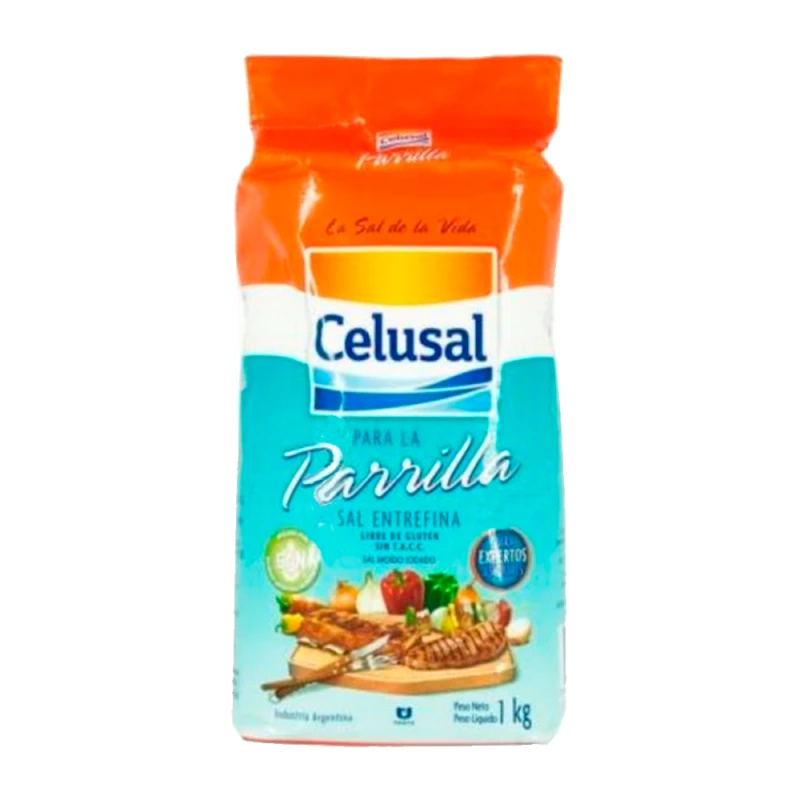 Sal de Parrilla Entrefina Celusal Refil 1Kg