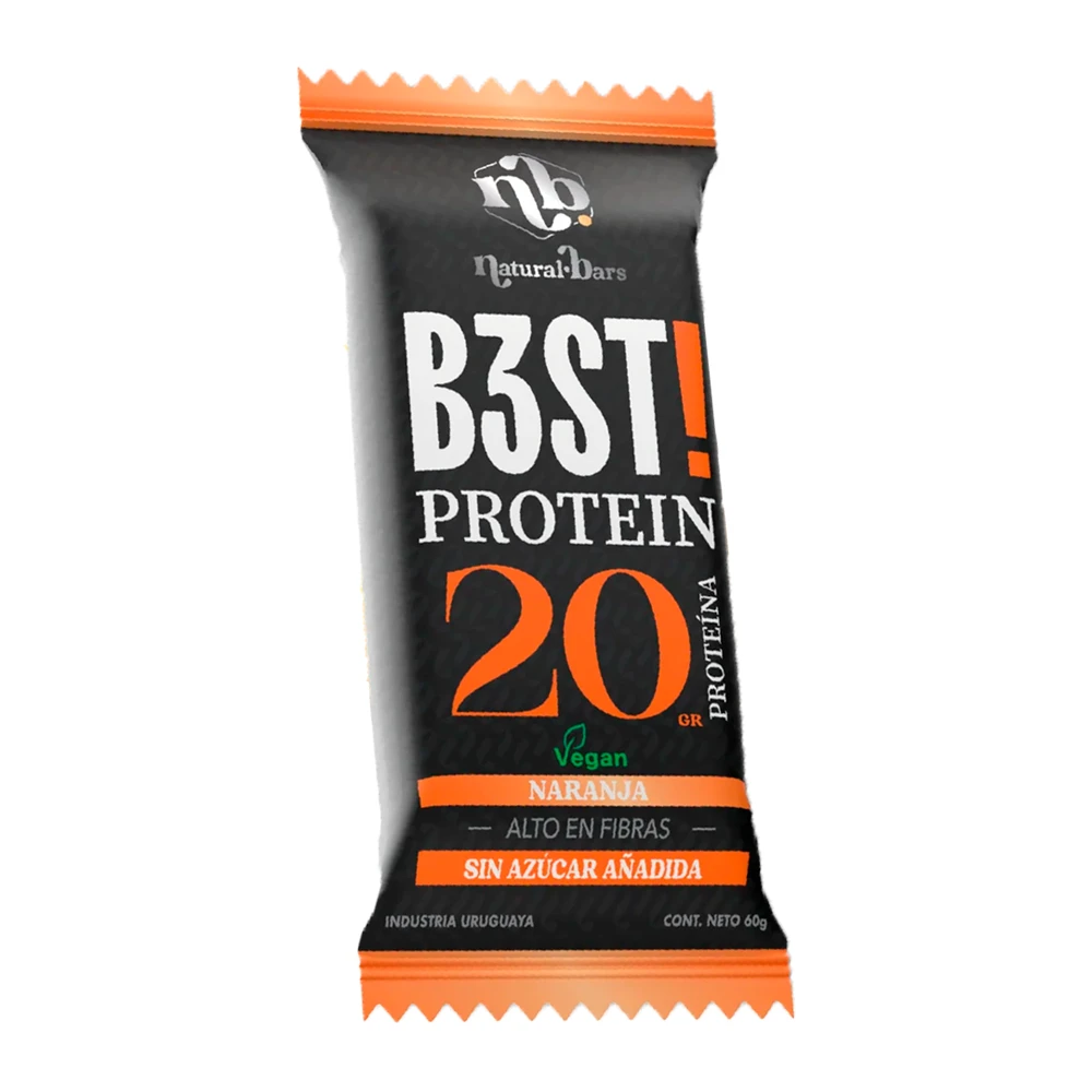 Barra de Proteína Natural Bars Laranja Sem Açùcar 60G