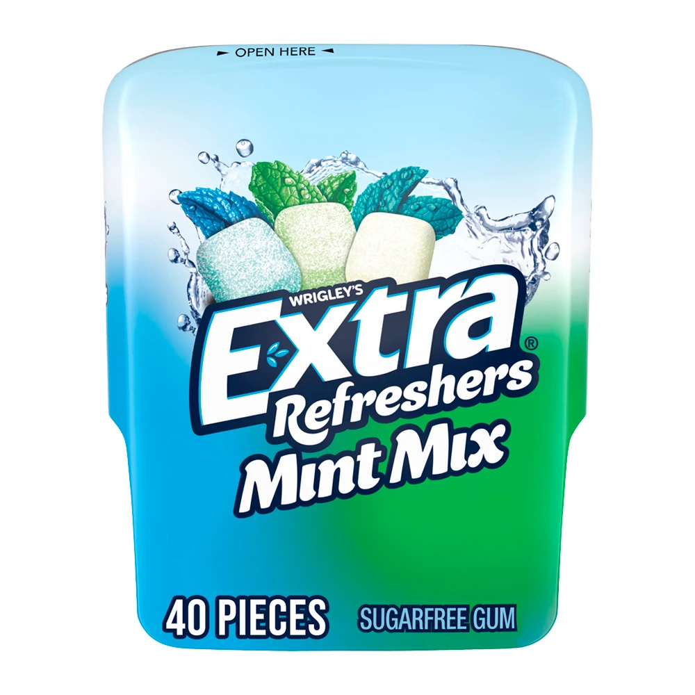 Chiclete Wrigleys Extra Refreshers Mint Mix Pote 40 Unidades