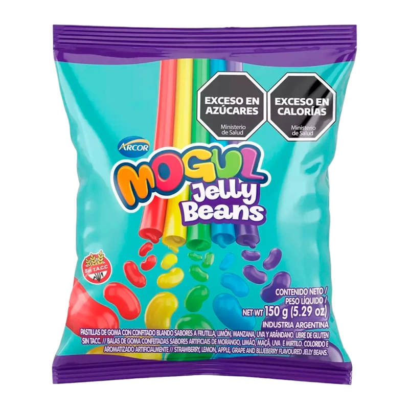 Bala de Gelatina Arcor Mogul Jelly Beans 150G