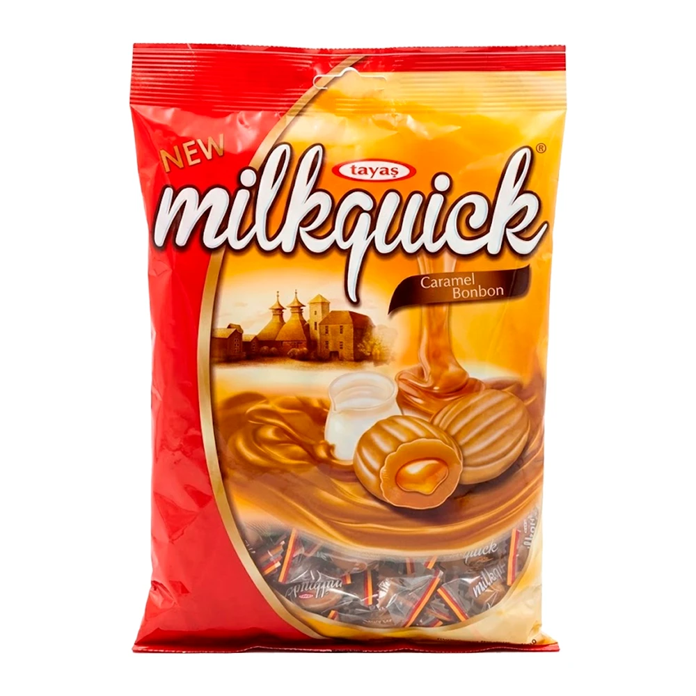 Bala Tayas Milkquick Caramelo Bon Bon Pacote 350G