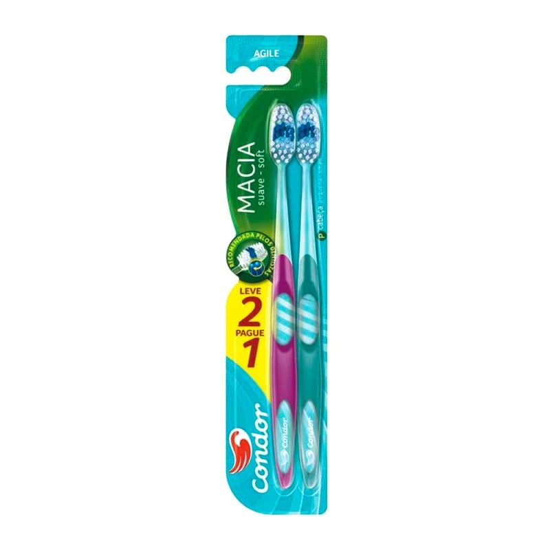 Escova de Dente Condor Agile Com duas Unidades