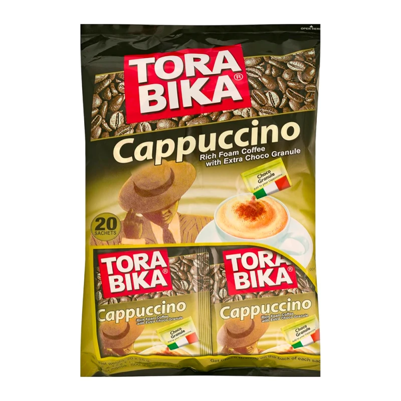 Café Cappuccino Tora Bika Pacote Com 20 Unidades