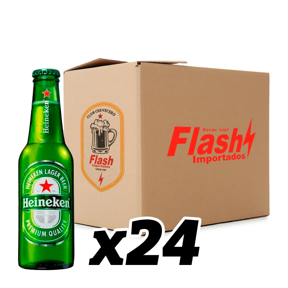 Cerveja Heineken Long Neck Caixa com 24x250ml