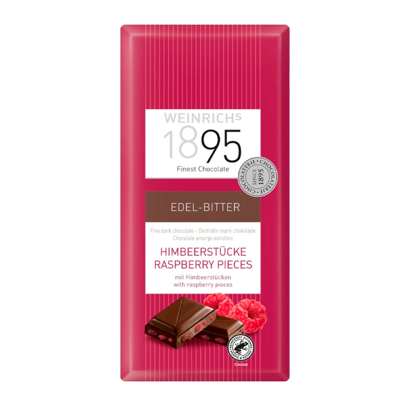 Barra Chocolate Weinrich 1895 70% Cacau Framboesa 100G