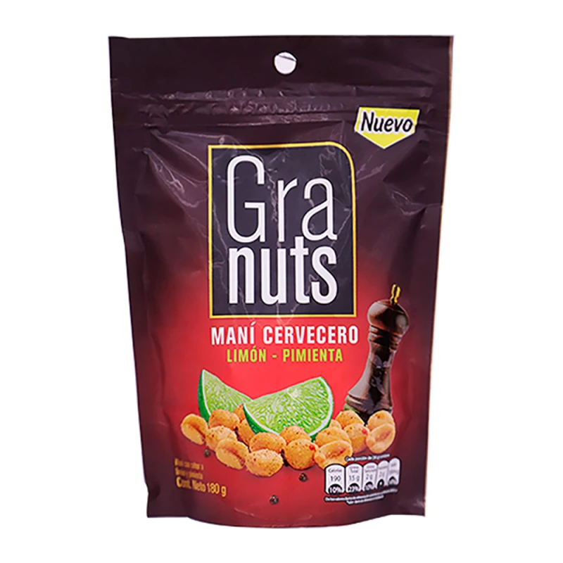 Amendoim Cervejeiro Granuts Com Limão e Pimenta 180G