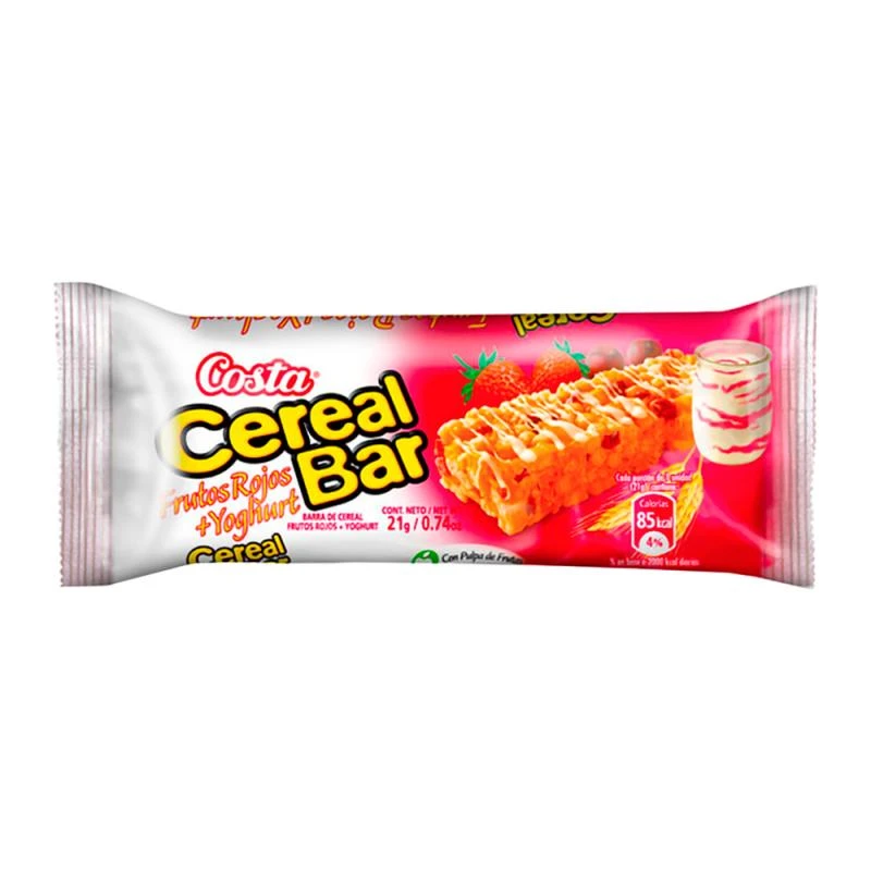 Barra Cereal Costa Frutas Vermelhas + Iogurte 21G
