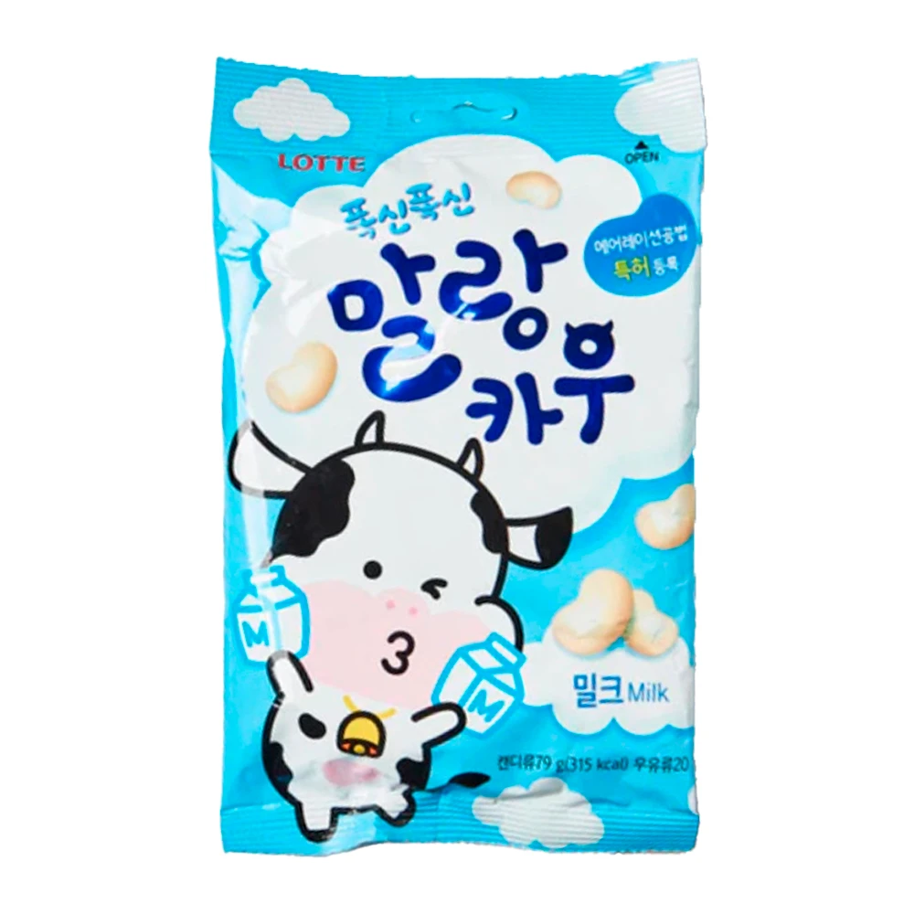 Bala Lotte Chewing Ao Leite Pacote 79G