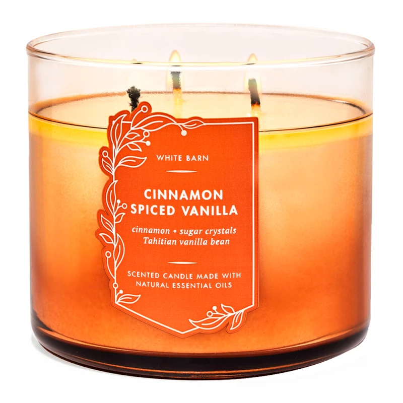 Vela Aromática Bath & Body Works Cinnamon Spiced Vanilla 411G