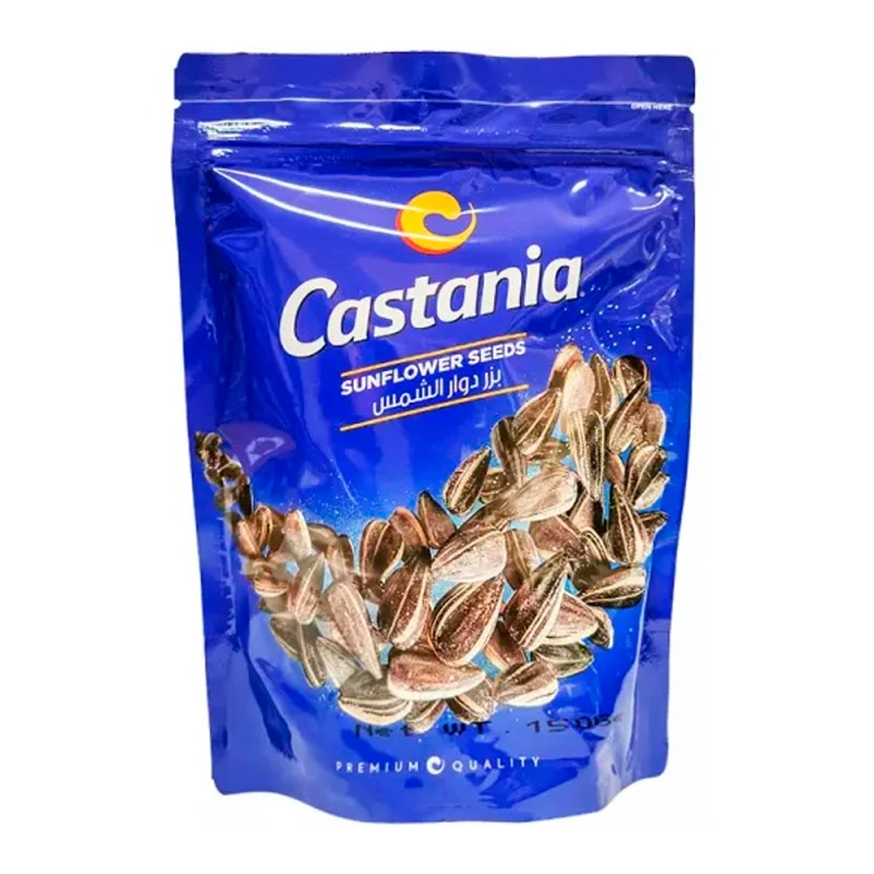 Semente de Girassol Castania Com Sal Pacote 150G