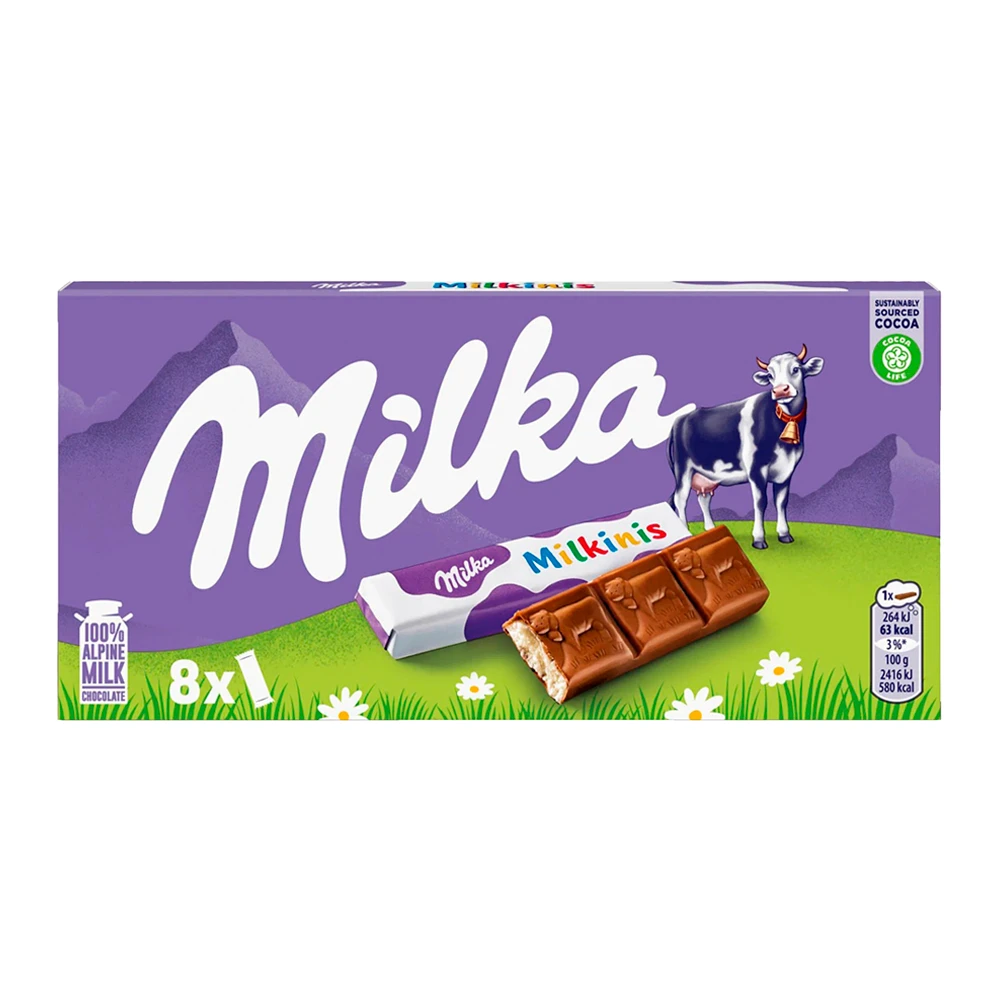 Chocolate Milka Milkinis Sticks 8X10 87G