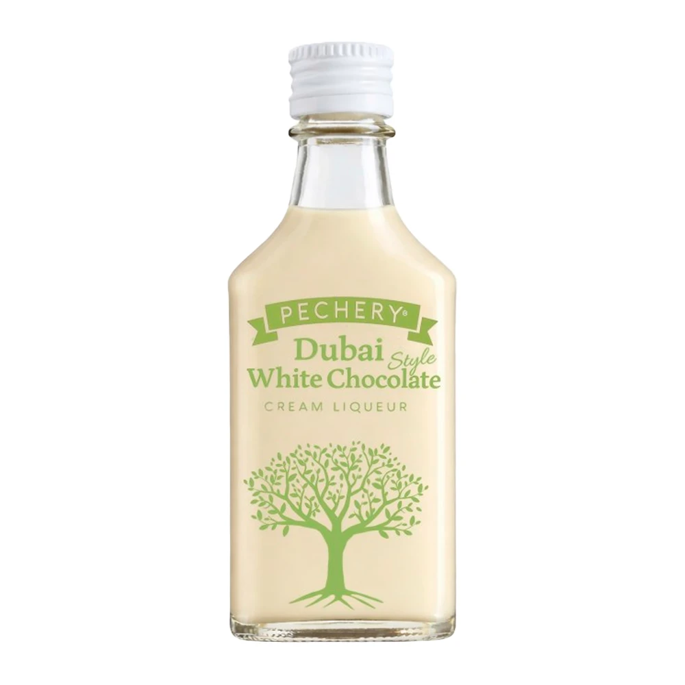 Licor Pechery Chocolate Dubai Branco Miniatura 40Ml