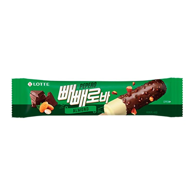 Sorvete Lotte Pepero de Amêndoas Palito 75Ml