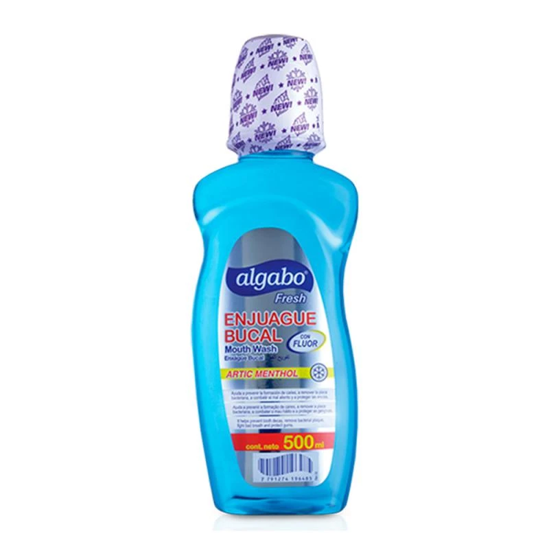Enxaguante Bucal Algabo Sabor Menta 500Ml