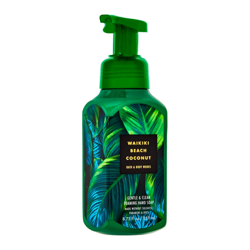 Sabonete Líquido em Espuma Bath & Body Works Waikiki Beach Coconut 259Ml