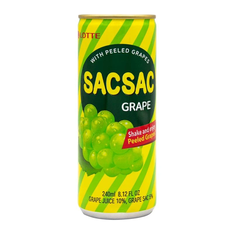 Suco de Uva Verde Lotte Sac Sac Lata 240Ml 