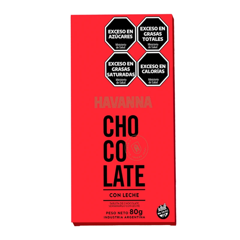 Barra Chocolate Havanna Chocolate Ao Leite 80G