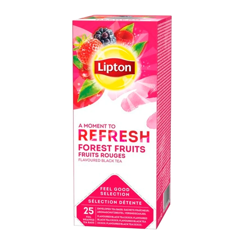 Chá Preto Lipton Forest Fruits 25 Saquinhos 1.6G
