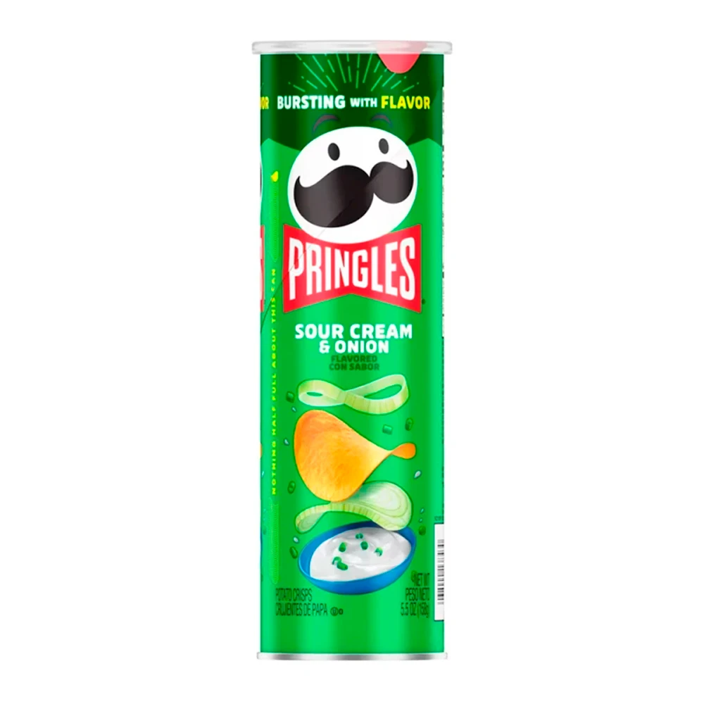Batata Frita Pringles Creme e Cebola Tubo 158G