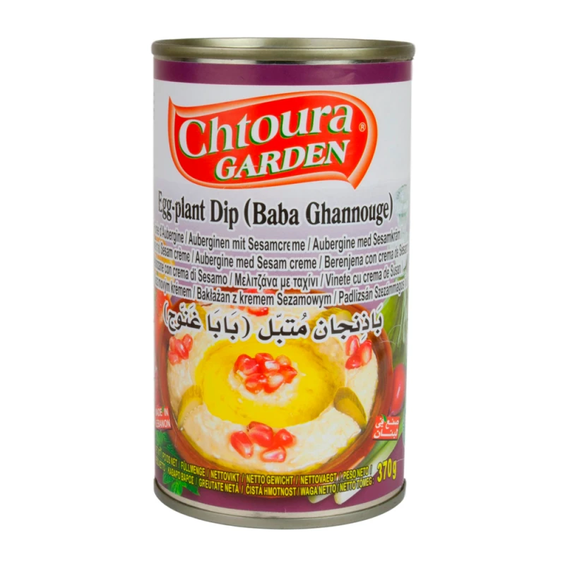 Pasta de Beringela Chtoura Baba Ganoush Lata 370G