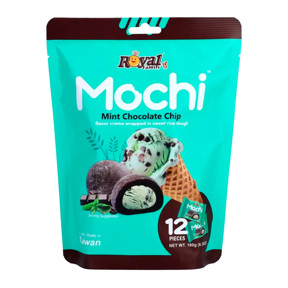 Mochi Royal Family Recheio Hortelã E Chocolate Pacote 180G