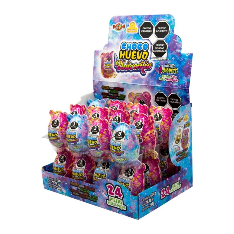 Chocolate Las Delicias Choco Ovo Unicornio 24X12G