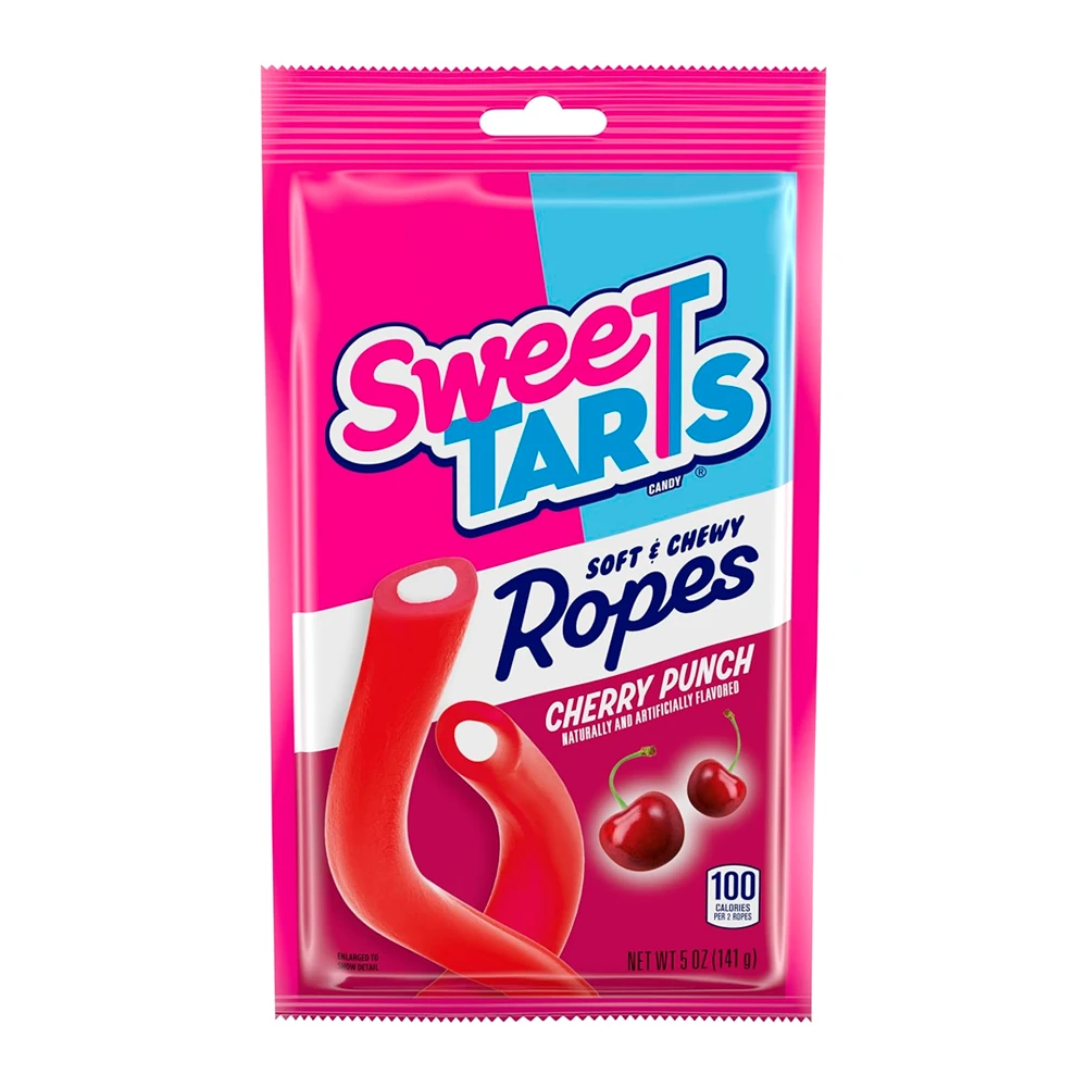 Bala de Gelatina Sweet Tarts Cereja Tubo Pacote 141G