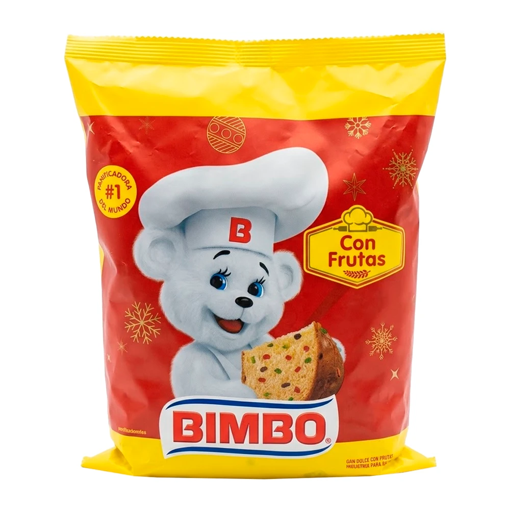 Panettone Bimbo Com Frutas Pacote 400G