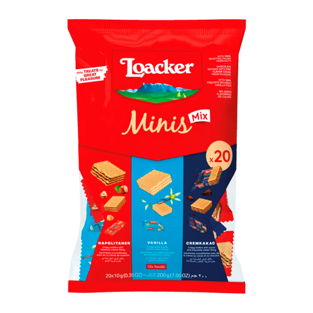Biscoito Wafer Loacker Mix Mini 300G