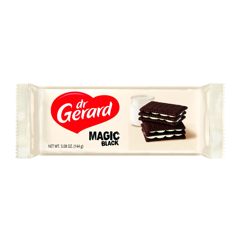 Bolacha Dr Gerard Magic Black Pacote 144G