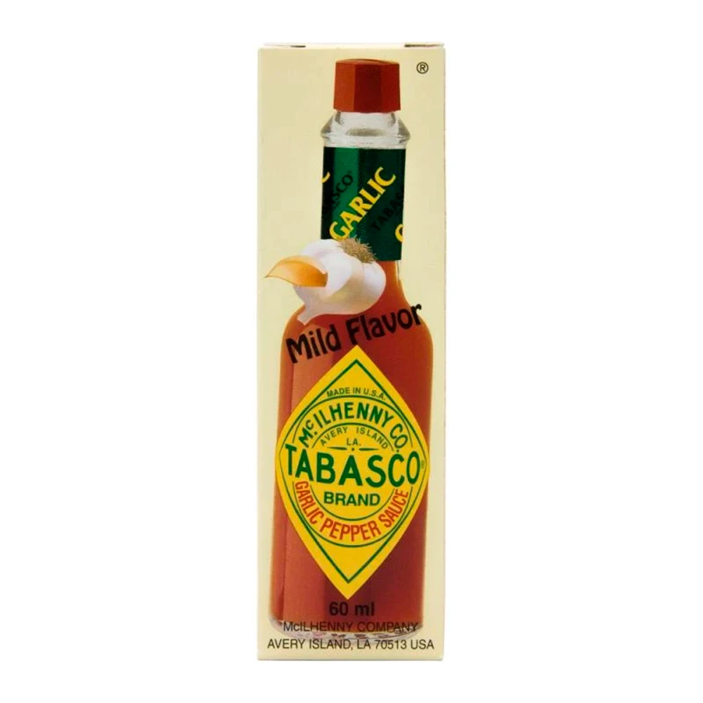 Molho Pimenta Tabasco C/ Alho Garrafa 60Ml