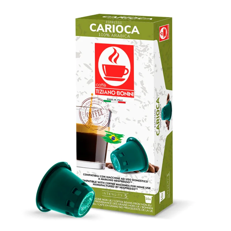 Cápsulas de Café Bonini Carioca Para Máquinas Nespresso Com 10 Unidades
