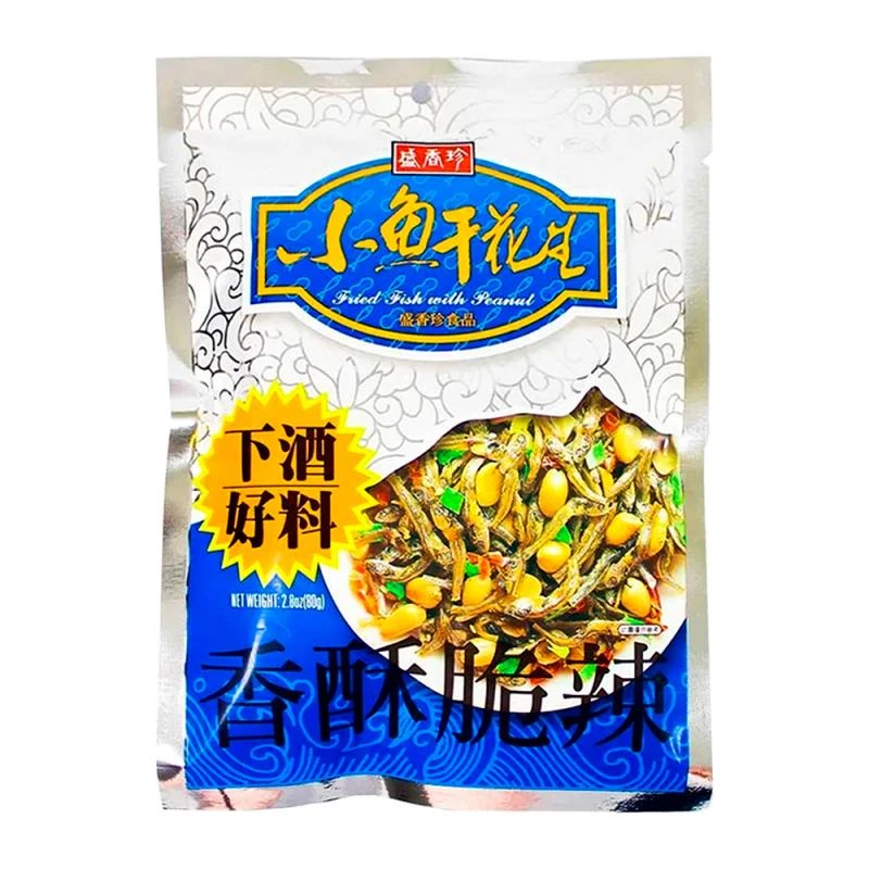Salgadinho Taiwanes Peixe Frito Com Amendoim Pacote 80G