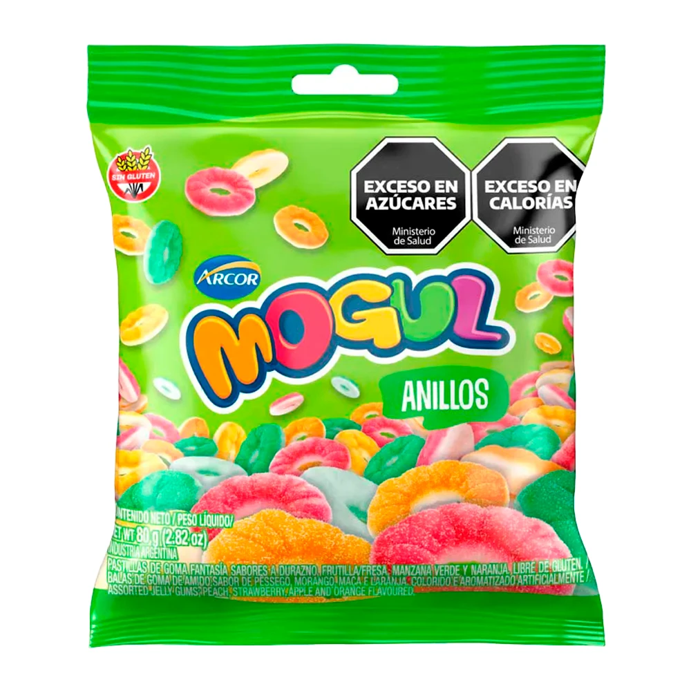 Bala de Gelatina Arcor Mogul Anel Pacote 80G