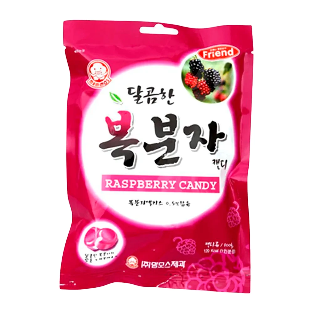 Bala Mammos Framboesa Pacote 80G