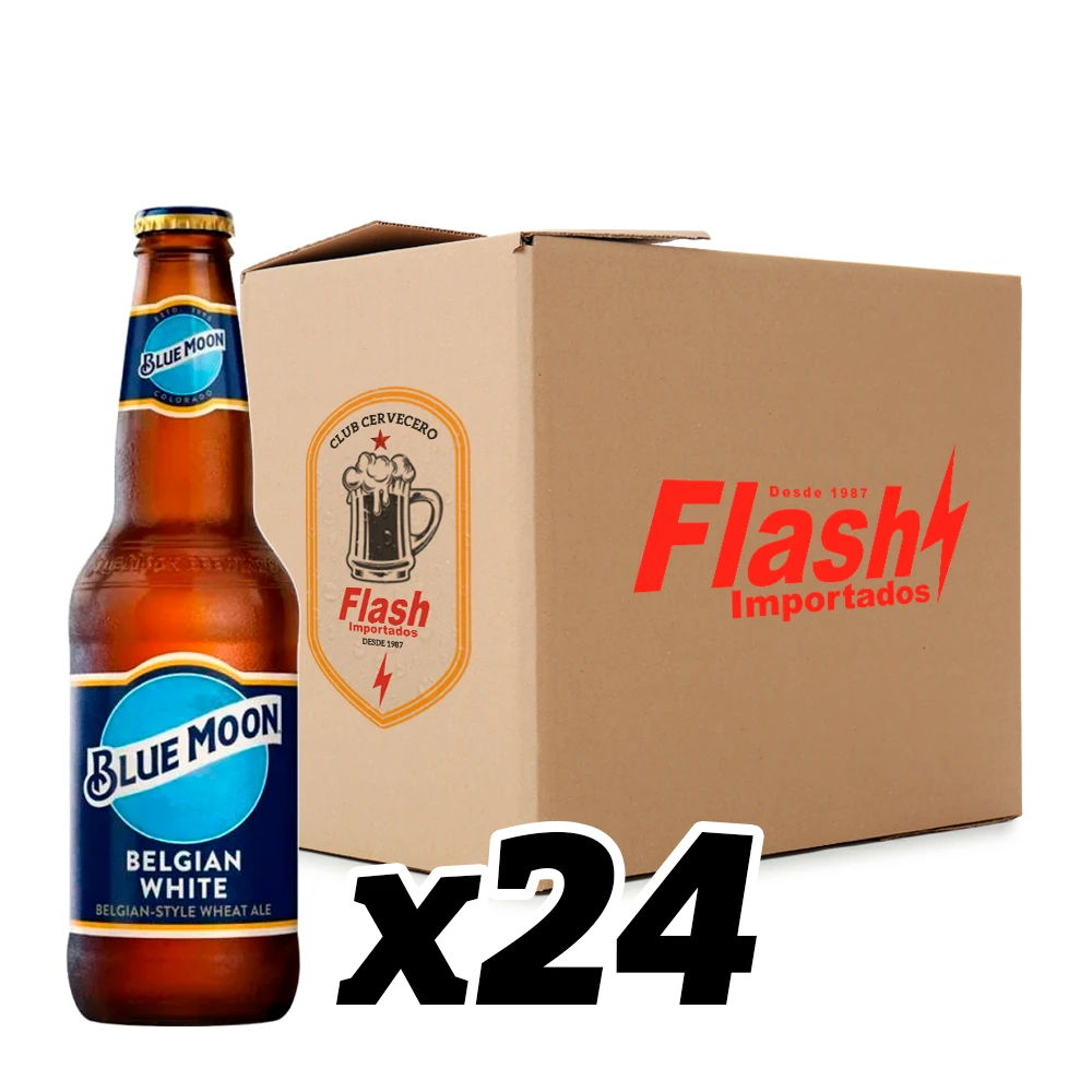 Cerveja Blue Moon Long Neck Caixa com 24x355ml
