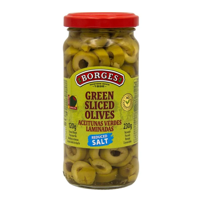 Azeitona Verdes Laminadas Borges 230G