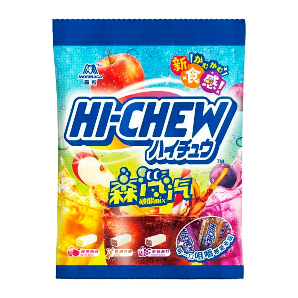 Bala Mastigável Morinaga Hi-chew Mix Soda Pacote 110G