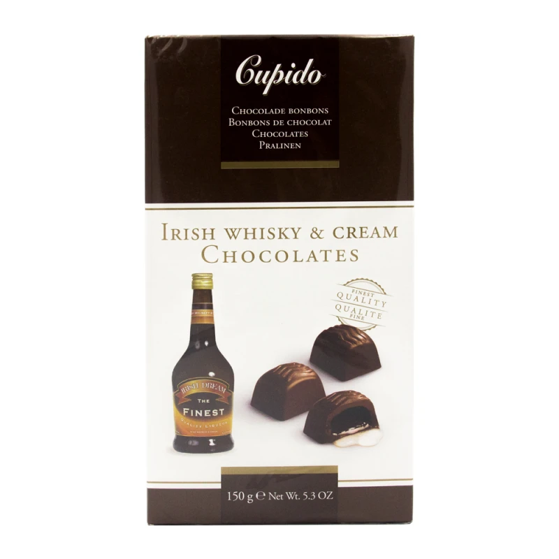 Bombom Cupido Recheio de Whisky Irlandes e Licor 
