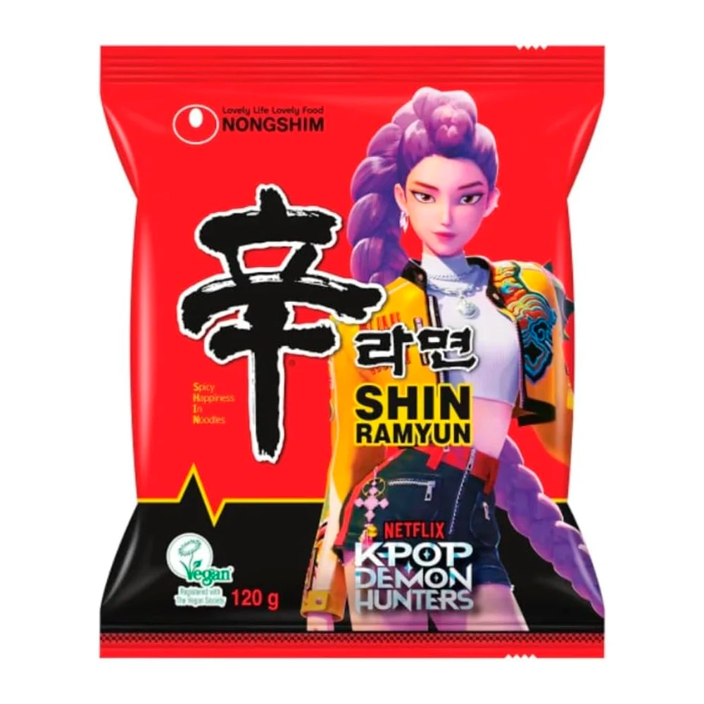 Macarrão Instantâneo Nongshim Kpop Demon Hunter Spicy Pacote 120G