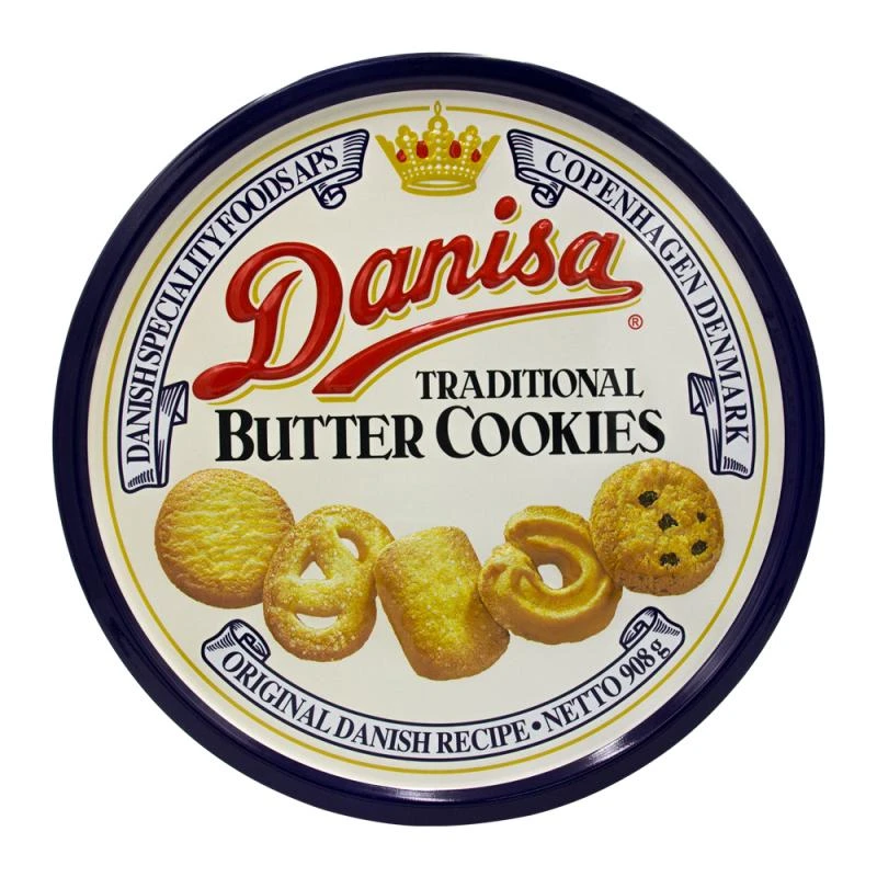 Biscoito Amanteigado Danisa Tradicional Lata 908G
