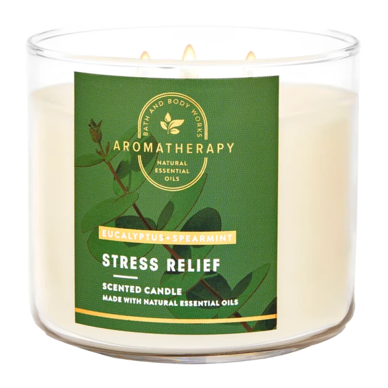 Vela Aromática Bath & Body Works Eucalyptus Spearmint Stress Relief 411G