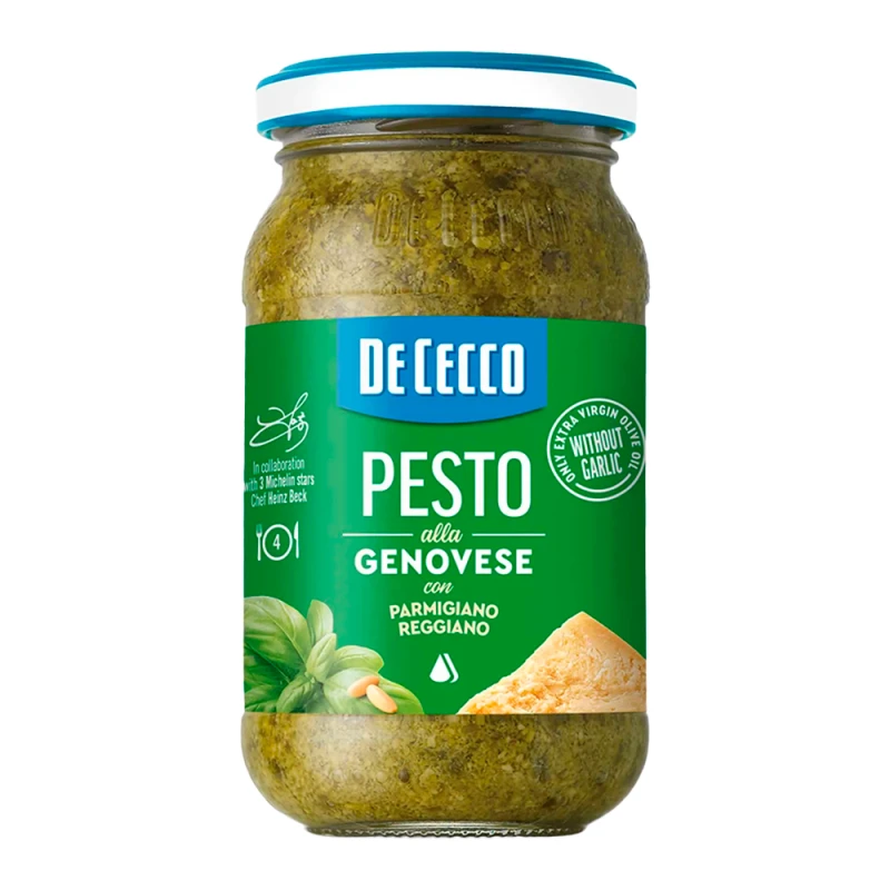 Molho Pesto Genovese Com Parmegião de Cecco 190G 