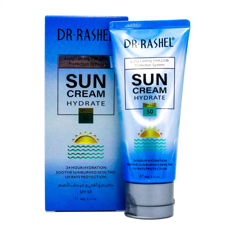 Protetor Facial e Corporal Dr Rashel 24 Horas Hidratação FPS50 60G