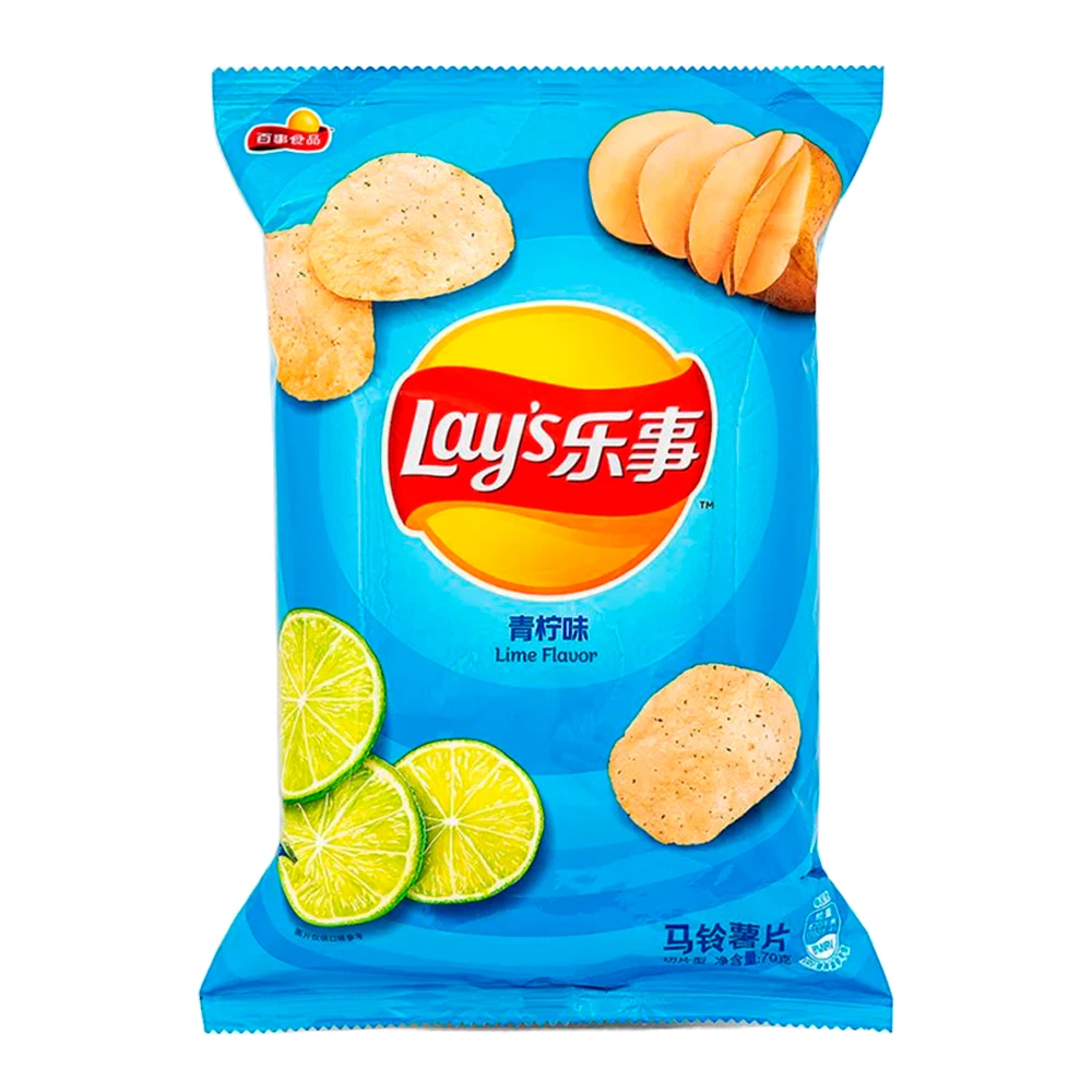 Batata Frita Lays Limão Tubo 70G