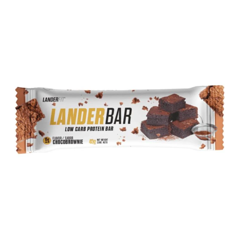 Barra de Proteína Low Carb Landerfit Choco Brownie 45G