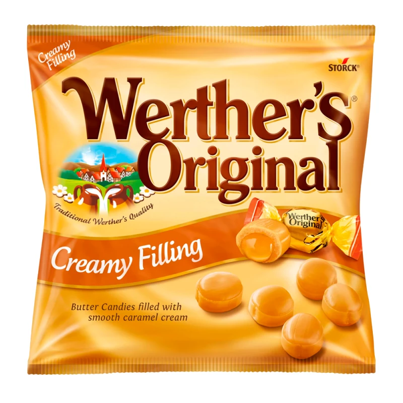 Bala de Leite Com Recheio Cremoso Original Werthers 125G