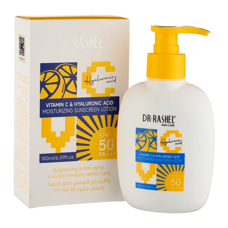 Protetor Solar Dr Rashel FPS50+ Com Vitamina C e Ácido Hialurônico 180Ml
