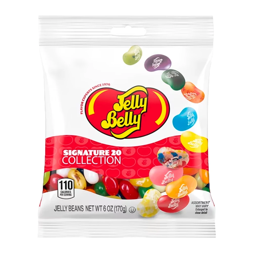 Bala Jelly Belly Signature 20 Collection Pacote 6Oz 170G