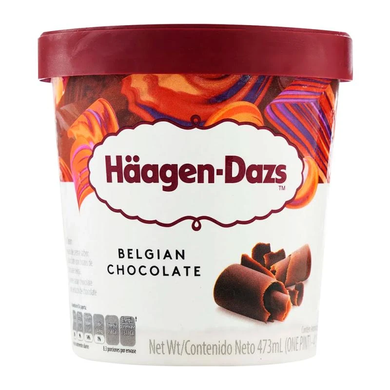 Sorvete Haagen Dazs Belgian Choco Pote 473Ml